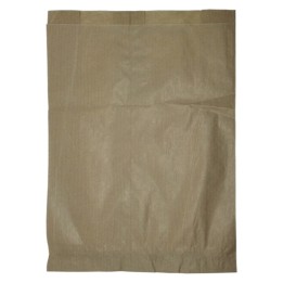 Bolsa papel pan kraft 25+8x36 cm.  blanco (pq. 1000 un.)