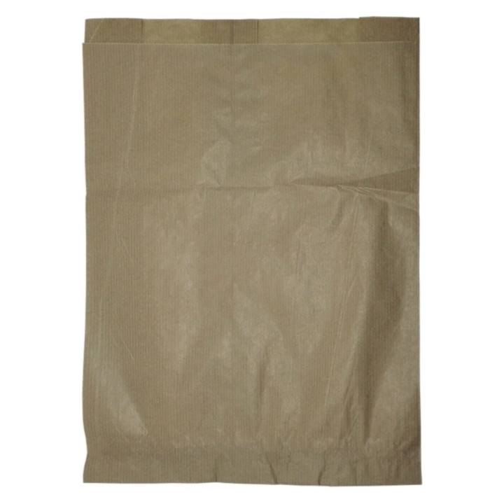 Bolsa papel pan kraft 25+8x36 cm.  blanco (pq. 1000 un.)