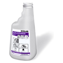 Botella seregrafiada vacía sin pulverizador Oasis Pro Glass ecolab