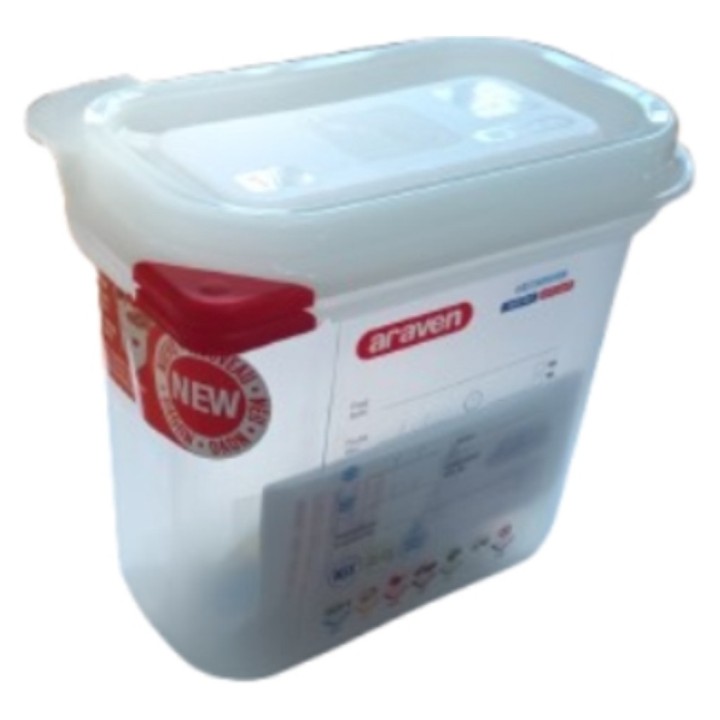 Envase Hermético GN1/9 pp 176x108x150 mm. 1,5 l.  (1 un.)