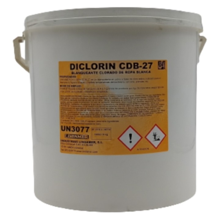 Cloro en polvo concentrado 25-30% Diclorin CBD-27 (Lindamer) (cb. 10 kg.)