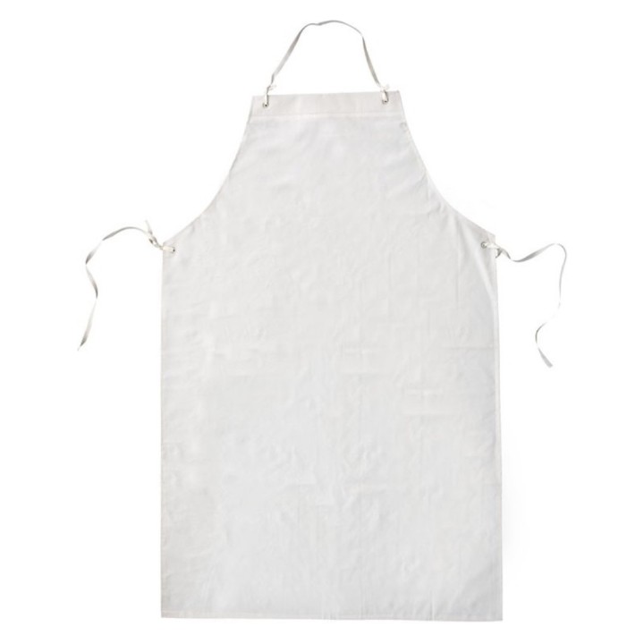 Delantal c/peto (art805) pvc/pe 75x110 cm.  blanco (1 un.)