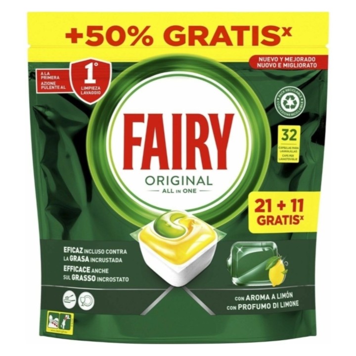 Fairy pastillas Todo en 1 fairy  (pq. 42 un.)