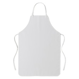 Delantal c/peto y ojetes cotopoly-fino 80x90 cm.  blanco (1 un.)