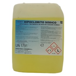 Hipoclorito sódico aguas (150 gr./l.) Lindamer (gf. 12 kg.)