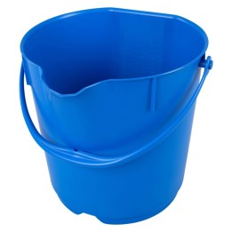 Cubo alimentario ingredientes y químicos 15 l. azul