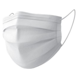 Mascarilla higienica quirurgica blanca IIR 98% (pq. 10 un.)