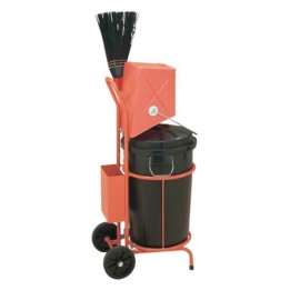 Carro barrido 132 (cubo 95 l.+esc.+recog.) 60x65x125 cm.  naranja (1 un.)