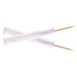 Palillos Enfundados papel 9 cm.  (pq. 100 un.)
