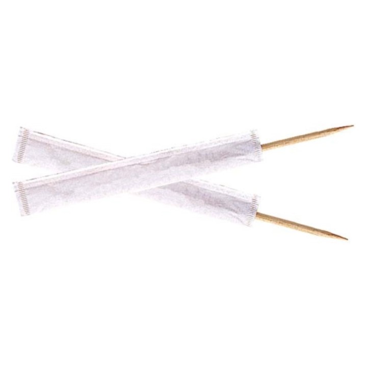 Palillos Enfundados papel 9 cm.  (pq. 100 un.)