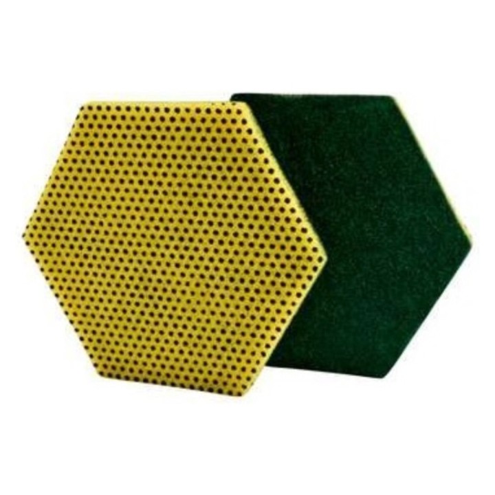 Estropajo acción Scotch Brite 96 (3M) fibra 147x127 mm. (pq. 15 un.)