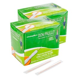 Palillos Caracol don palillo 13 cm.  (pq. 2 pq. 500 un.)