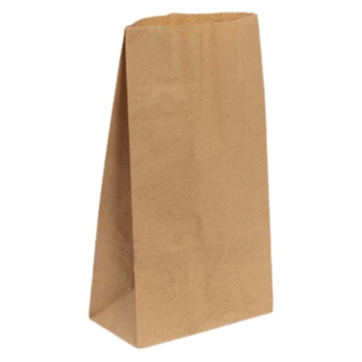 Bolsa papel americana papel 18+11x34 cm.  60 g. (cj. 500 un.)