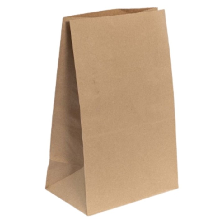 Bolsa papel americana papel 22+14x37 cm.  60 g. (cj. 500 un.)