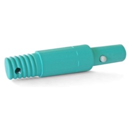 Cono terminal verde c/rosca para palo fregar telescópico TTS