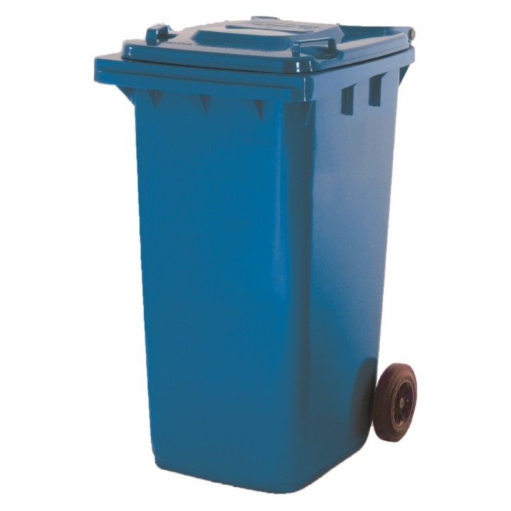 Contenedor c/ruedas plástico 240 l. azul