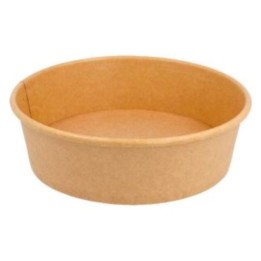 Ensaladera kraft 12,5 cm. 700 ml.  (pq. 50 recip.)