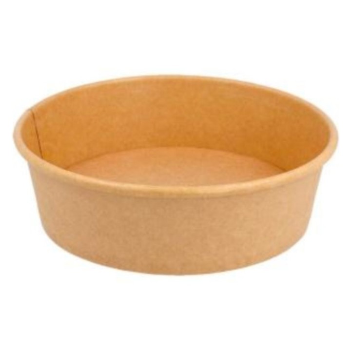 Ensaladera kraft 12,5 cm. 700 ml.  (pq. 50 recip.)