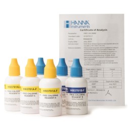 Reactivo líquido 300 cloro libre Hanna (cj. 6 bt. 20 ml.)