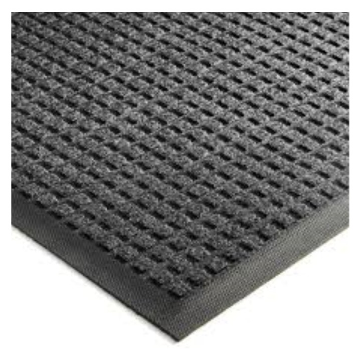 Alfombra Exterior Cuadros 60x90 cm.  negro (1 un.)