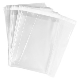 Bolsa c/solapa adhesiva PP 70x200 cm. G-160 transparente (pq. 1000 un.)