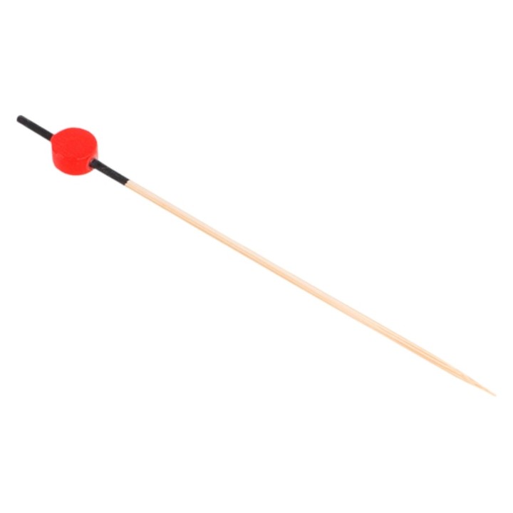 Pincho Picks bola 12 cm.  negro/rojo (pq. 100 un.)