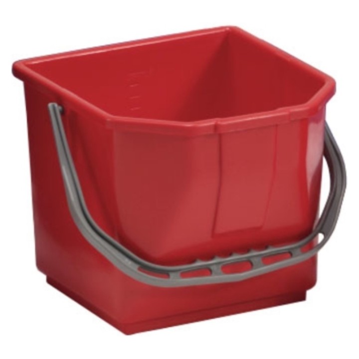 Cubo plástico TTS 15 l. rojo