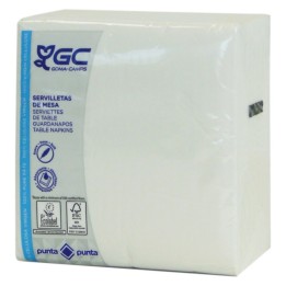 Servilleta p&p 40x40 cm.  2 h. blanco (cj. 2000 serv.)