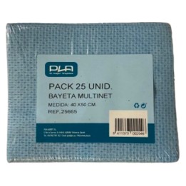Bayeta Multinet Antibacteriana 50x40 cm.  blau (pq. 25 un.)