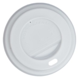 Tapa Pequeña Con Agujero 120 ml.  blanco (pq. 100 un.)