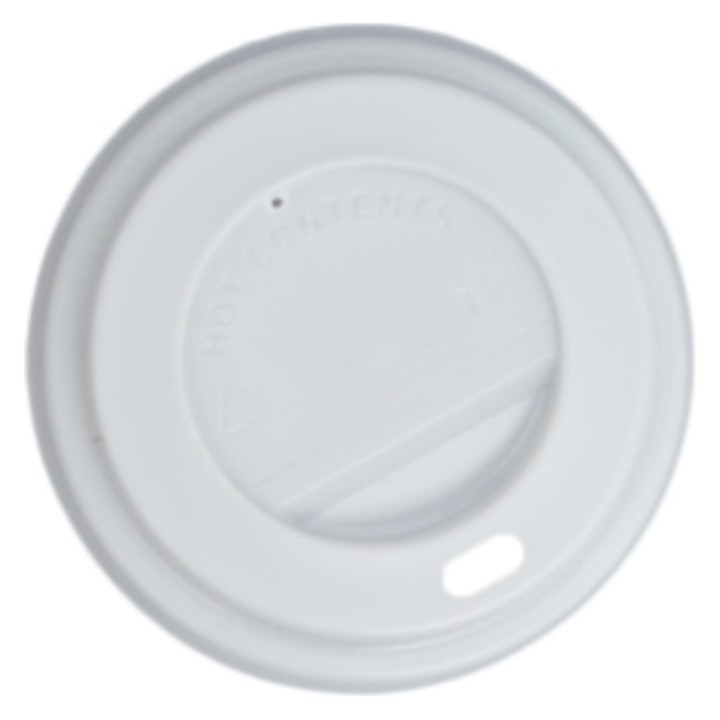Tapa Pequeña Con Agujero 120 ml.  blanco (pq. 100 un.)