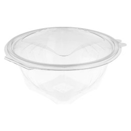 Ensaladera c/tapa transparente 500 cc.  (pq. 50 un.)