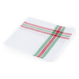 Paño cocina sarga 45x40 cm. blanco (pq. 12 un.)