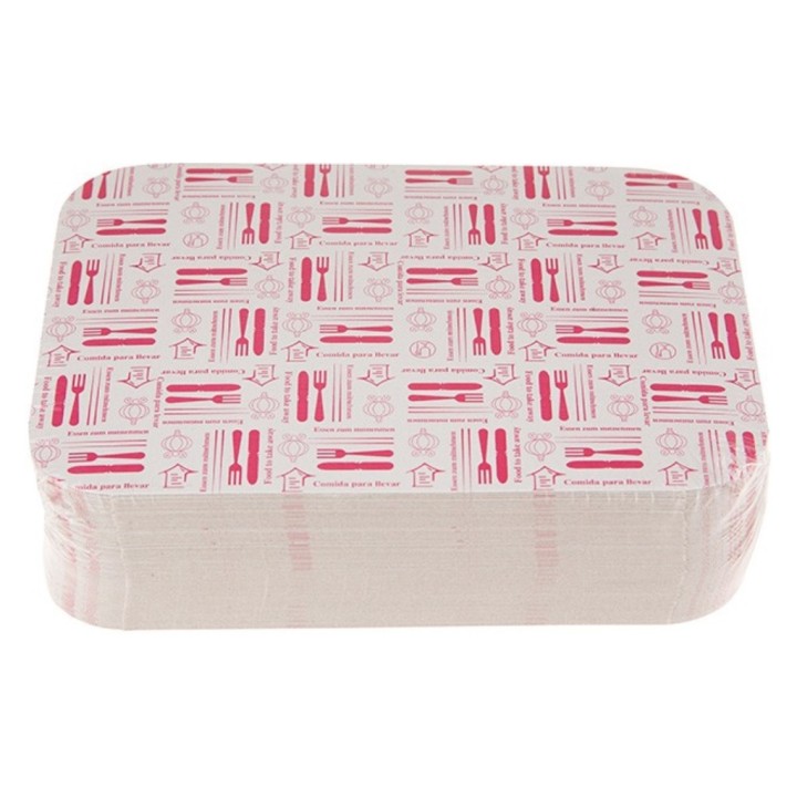 Tapa carton 6 piezas rect. 194x144x33 mm. (pq. 100 un.)