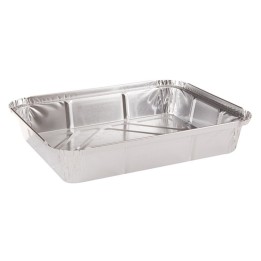 Bandeja aluminio 12 piezas rect. 226x176x35 mm. (pq. 100 un.)