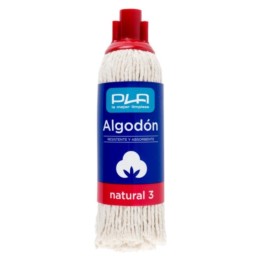 Fregona corta pla algodón  200 g. rojo (1 un.)