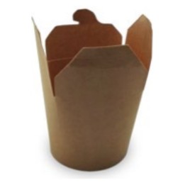 Envase multifood kraft 500 ml.  (pq. 50 un.)