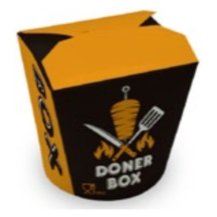 Envase multifood linea doner kraft 750 ml.  (pq. 50 un.)