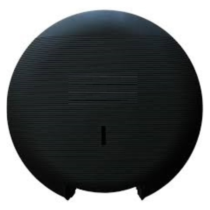 Portarollos WC ind mate rayado 274x270x115 mm. negre (1 un.)