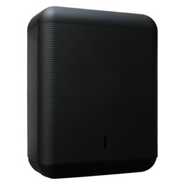 Toallero plast. reci. mate rayado 271x360x131 mm negre (1 un.)