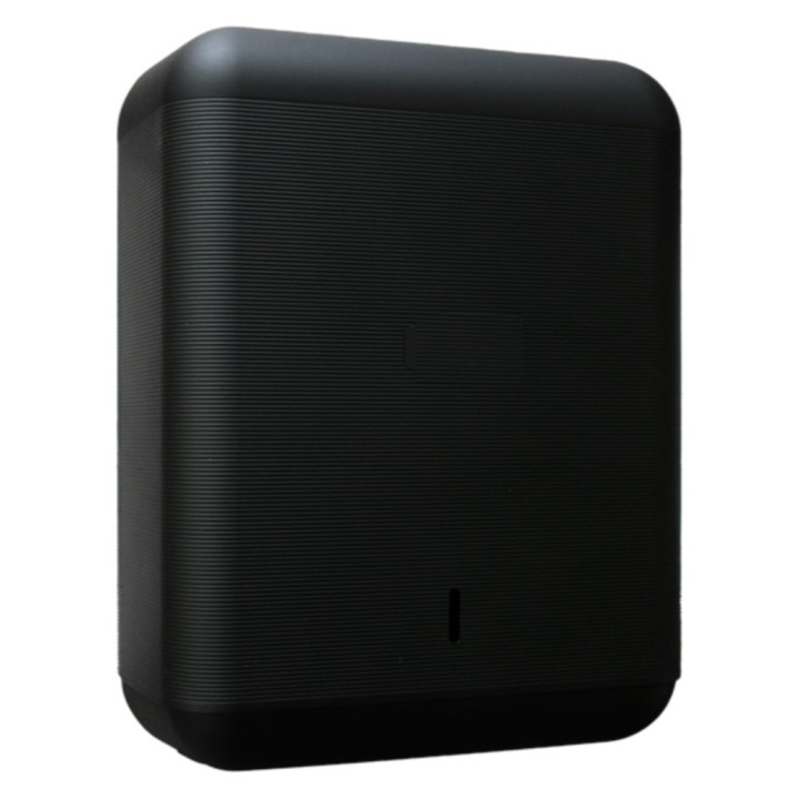 Toallero plast. reci. mate rayado 271x360x131 mm negre (1 un.)