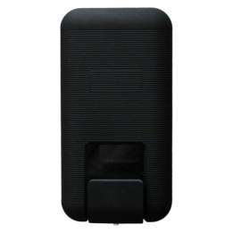 Dosificador gel plast. rec. mate rayado 210x112x105 mm. negre (1 un.)