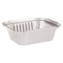 Bandeja aluminio 3 piezas rect. 150x125x48 (pq. 100 un.)