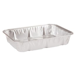 Bandeja alum. 6 piezas rect.194x144x33 mm. (pq. 100 un.)
