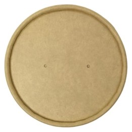 Tapas para sopera kraft 96 mm. (pq. 25 un.)