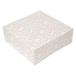 Caja pasteleria thepack sin ventana 26x26x8 cm blanco (pq. 50 un.)