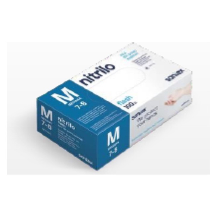 Guantes nitrilo s/polvo t/l azul (1 par.)