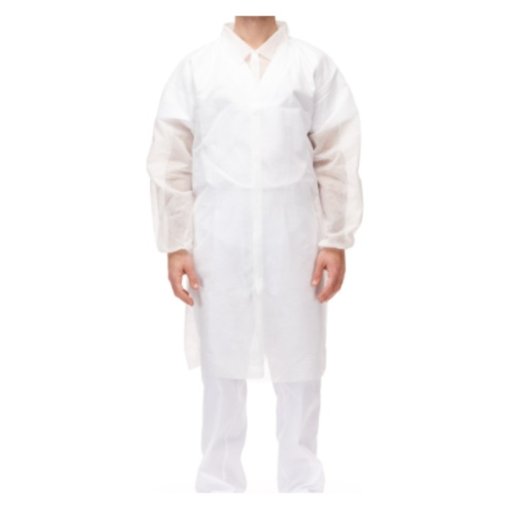 Bata visita polip. velcro t/xl (pq. 10 un.)