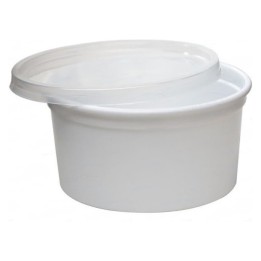 Tarrina blanca pp 500 cc.  (pq. 50 un.)
