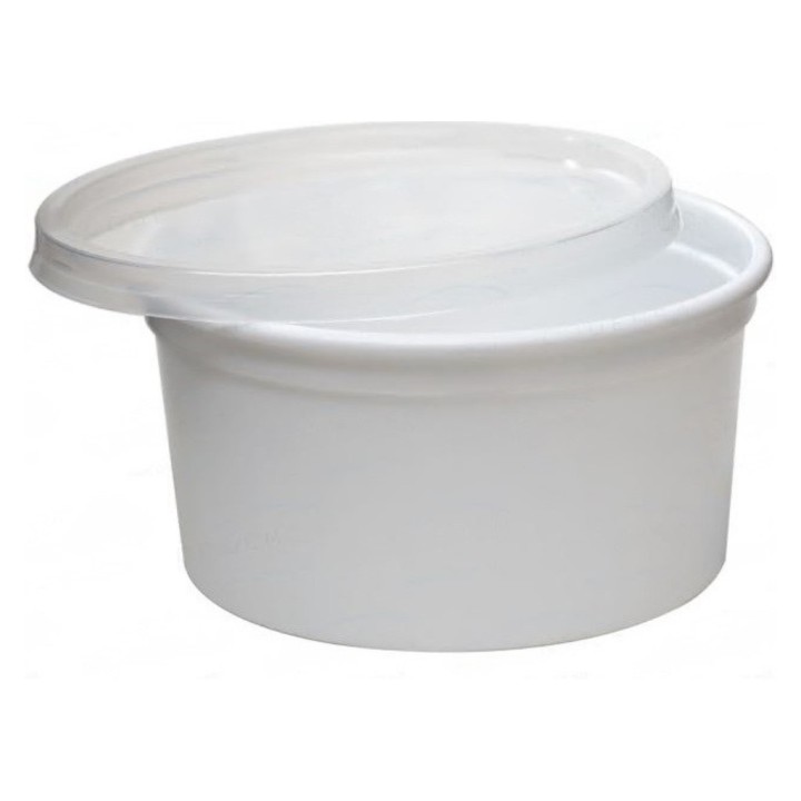 Tarrina blanca pp 500 cc.  (pq. 50 un.)